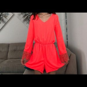 Decree Coral Jumpsuit